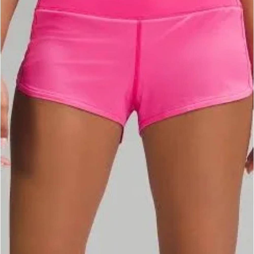 Lululemon Athletica Pink Speed Up Athletic Shorts 2.5 inseam.